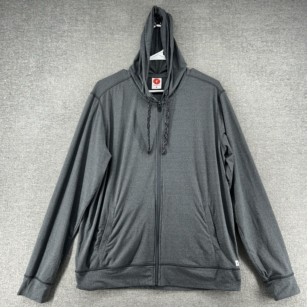 Toes on The Nose Hoodie Pullover Men Size Medium Gray Casual
